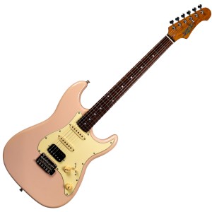 Jet Guitars JS-400 PKR Roasted Maple / Rosewood HSS - Shell Pink